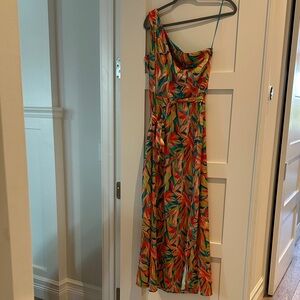 Nicole Miller Vibrant One-Shoulder Dress